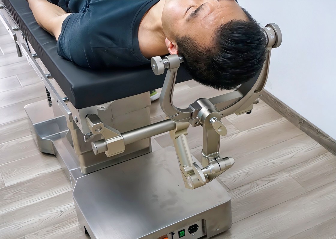 High Security Operating Table Craniocerebral Surgery Mayfield Head Frame for Neurosurgical Operations